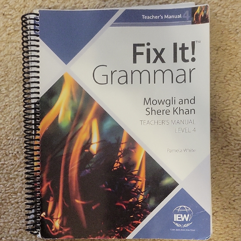 Fix It! Grammar - Level 4 - Mowgli and Shere Khan - Fair Condition - Preowned